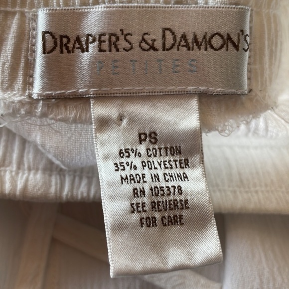 Vintage textured wide leg cotton pants - Picture 4 of 4